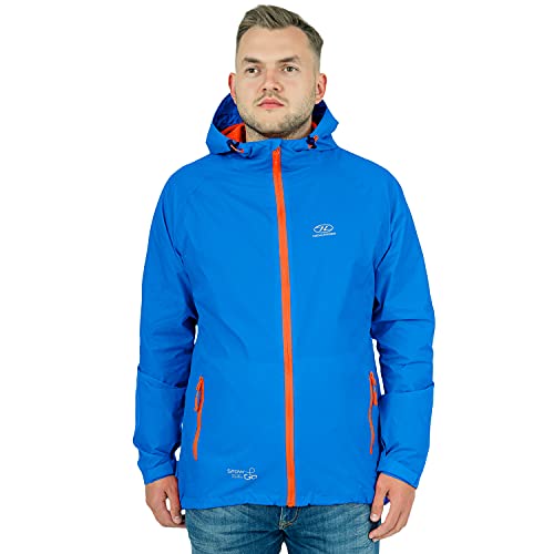 HIGHLANDER Stow & Go Chaqueta, Hombre, Azul, S