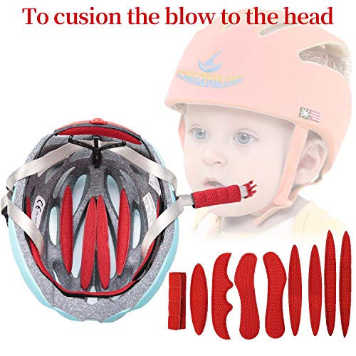 HIMETSUYA 1 Juego de Almohadillas de Espuma para Casco, Almohadilla Protectora de Casco anticolisión,Almohadillas de Espuma universales de reemplazo para Bicicleta Casco de Ciclismo de Motocicleta