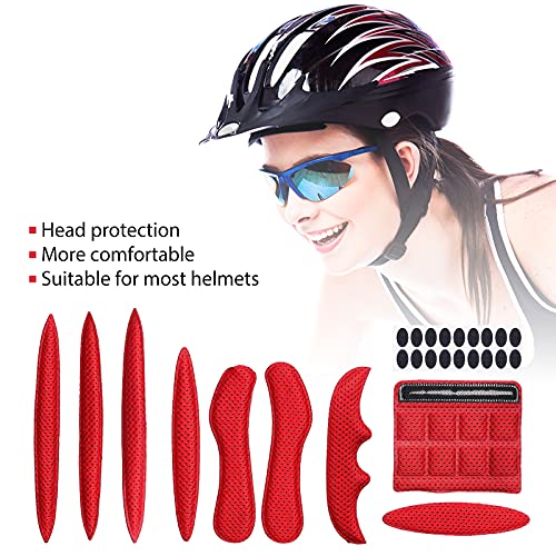 HIMETSUYA 1 Juego de Almohadillas de Espuma para Casco, Almohadilla Protectora de Casco anticolisión,Almohadillas de Espuma universales de reemplazo para Bicicleta Casco de Ciclismo de Motocicleta