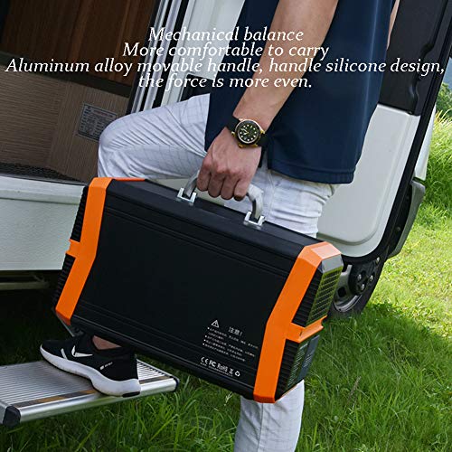 HJGHY Central Eléctrica Portátil 1000W, 273000mAh Generadores Solares Portátiles para Uso Doméstico, Batería de Respaldo CPAP para Emergencias de Viaje de Campamento Al Aire Libre,Plata