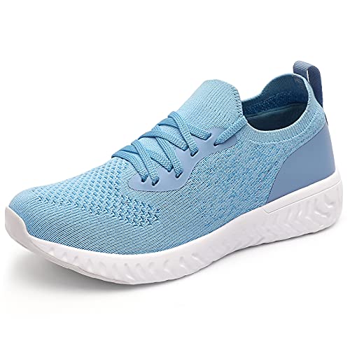 HKR Zapatillas Deporte Casual Mujer Amortiguación Ligera para Correr Azul Claro 36 EU