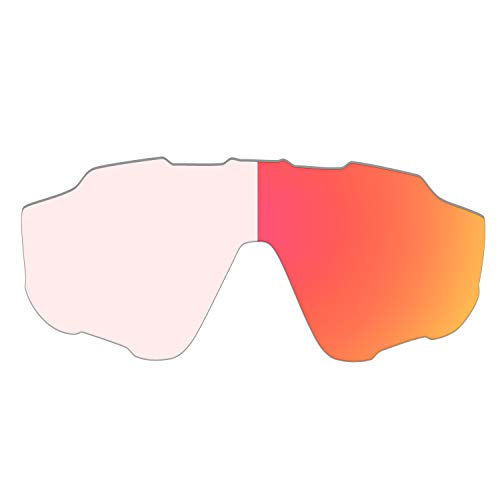 HKUCO Lentes de repuesto para Oakley Jawbreaker Gafas de sol Rojo fotocromático