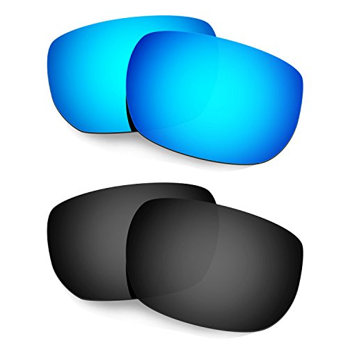 HKUCO Mens Replacement Lenses For Oakley Style Switch Sunglasses Blue/Black Polarized