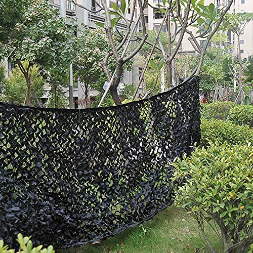 HMQQ Red Camuflaje Militar, Red De Camuflaje Negro, Camuflaje Caza, Malla De Camuflaje Toldo, Mallas De Protección para El Bosque Ejército De Caza De Campo Y Cobertura Al Aire Libre (Size : 2x10m)