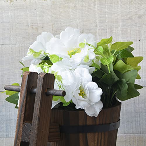 HOGAR Y MAS Macetero Madera Natural, Diseño Bicicleta/Original Garden Friends 21x34x35 cm