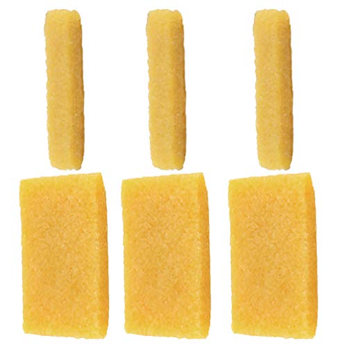 Holibanna 6 Piezas de Goma de Limpieza para Bandas de Lijado Abrasivas Goma de Goma de Calzado Natural para Limpiar Papel de Lija Cinta Rugosa Zapatos de Skateboard Discos de Lija Amarillo