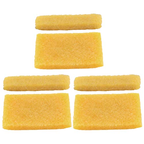 Holibanna 6 Piezas de Goma de Limpieza para Bandas de Lijado Abrasivas Goma de Goma de Calzado Natural para Limpiar Papel de Lija Cinta Rugosa Zapatos de Skateboard Discos de Lija Amarillo