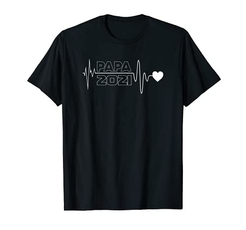 Hombre Papa 2021 - Pulsómetro para regalo de padre Camiseta