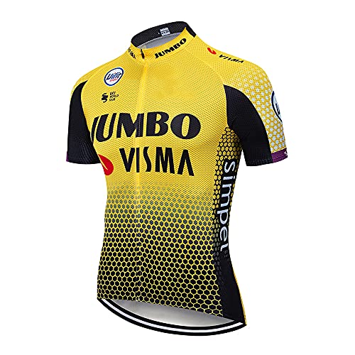 Hombres Maillots de Bicicleta Ropa de Ciclo Jersey de Manga Corta Cómodo Respirable