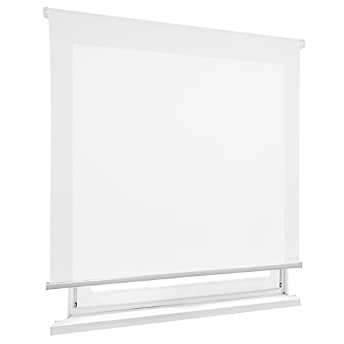 HOME MERCURY - Estor Enrollable translúcido Liso (150x180 cm, Blanco)