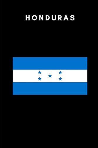 Honduras: Country Flag A5 Notebook to write in with 120 pages