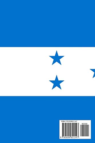 Honduras: Country Flag A5 Notebook to write in with 120 pages