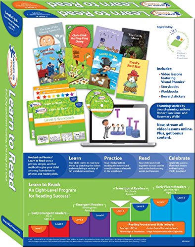 Hooked on Phonics Learn to Read - Levels 5&6 Complete: Transitional Readers (First Grade - Ages 6-7): 3