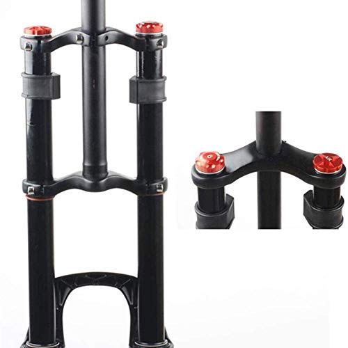 Horquilla de suspensión de Bicicleta 26/27.5/29 Pulgadas MTB Horquilla de Bicicleta Aleación de Aluminio Horquilla Delantera Fácil de Instalar Zoom Horquilla Estructura Fuerte Accesorios de bicic