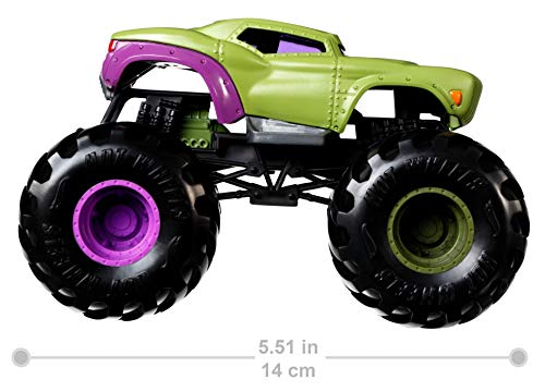 Hot Wheels Monster Trucks 1:24 Scale Die-Cast Assortment for Kids Age 3 4 5 6 7 8 Years Old, Great Birthday Gift Toy Truck with Big Wheels for Crashing and Smashing