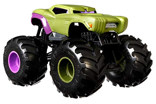 Hot Wheels Monster Trucks 1:24 Scale Die-Cast Assortment for Kids Age 3 4 5 6 7 8 Years Old, Great Birthday Gift Toy Truck with Big Wheels for Crashing and Smashing