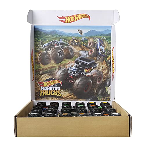 Hot Wheels Monster Trucks Pack 12 coches de juguete surtidos, regalo para niños +3 años (Mattel GGC61)