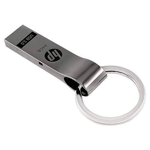 HP x785 W USB 3.0 Unidad Flash Anillo de Metal Clave Diseño (64.0 GB), Color Plateado