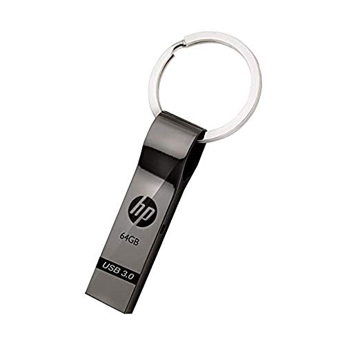 HP x785 W USB 3.0 Unidad Flash Anillo de Metal Clave Diseño (64.0 GB), Color Plateado