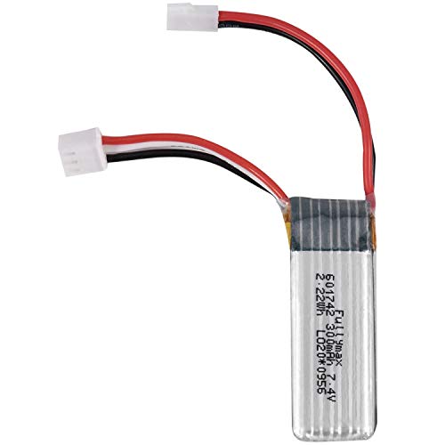 Hrsptudorc 7.4V 300Mah 30C Li-Po Batería para Repuestos De Aviones F959 Xk -2 A600 A800 A430 RC Airplane