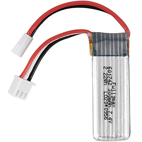 Hrsptudorc 7.4V 300Mah 30C Li-Po Batería para Repuestos De Aviones F959 Xk -2 A600 A800 A430 RC Airplane