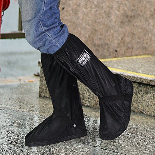 HSEAMALL Zapatos a Prueba de Agua Cubierta,Cubierta del Zapato Impermeable,Cubrecalzado Impermeable Moto Botas, Fundas de Lluvia para Zapatos (40/42 EU)