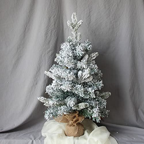 HUANHUI Árboles de Navidad Artificial Flocking Encriptado Lujo Árbol de Navidad 60 cm / 45 cm Pequeño árbol de Navidad de Escritorio for Navidad/Decoración de Mesa de Comedor Decoracion Navideña