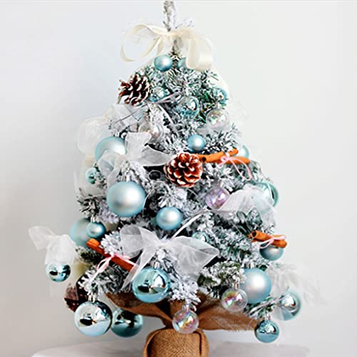 HUANHUI Árboles de Navidad Artificial Flocking Encriptado Lujo Árbol de Navidad 60 cm / 45 cm Pequeño árbol de Navidad de Escritorio for Navidad/Decoración de Mesa de Comedor Decoracion Navideña