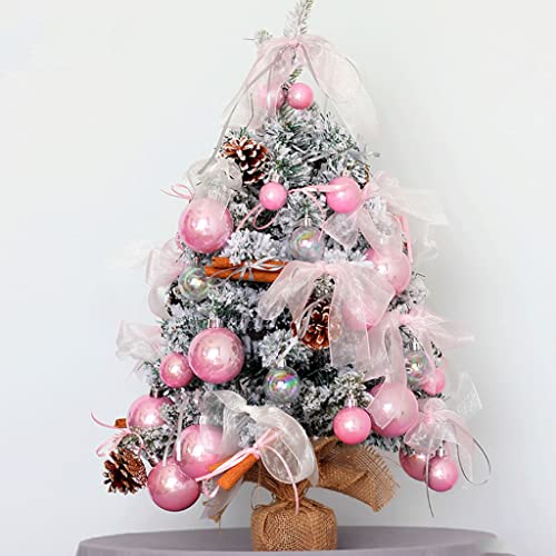 HUANHUI Árboles de Navidad Artificial Flocking Encriptado Lujo Árbol de Navidad 60 cm / 45 cm Pequeño árbol de Navidad de Escritorio for Navidad/Decoración de Mesa de Comedor Decoracion Navideña