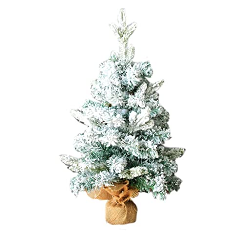 HUANHUI Árboles de Navidad Artificial Flocking Encriptado Lujo Árbol de Navidad 60 cm / 45 cm Pequeño árbol de Navidad de Escritorio for Navidad/Decoración de Mesa de Comedor Decoracion Navideña