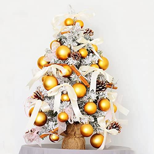 HUANHUI Árboles de Navidad Artificial Flocking Encriptado Lujo Árbol de Navidad 60 cm / 45 cm Pequeño árbol de Navidad de Escritorio for Navidad/Decoración de Mesa de Comedor Decoracion Navideña