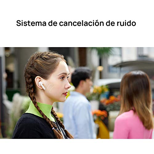 HUAWEI FreeBuds 4i - Auriculares inalámbricos con micrófono dual, cancelación activa de ruido, carga rápida, batería de larga duración, color blanco