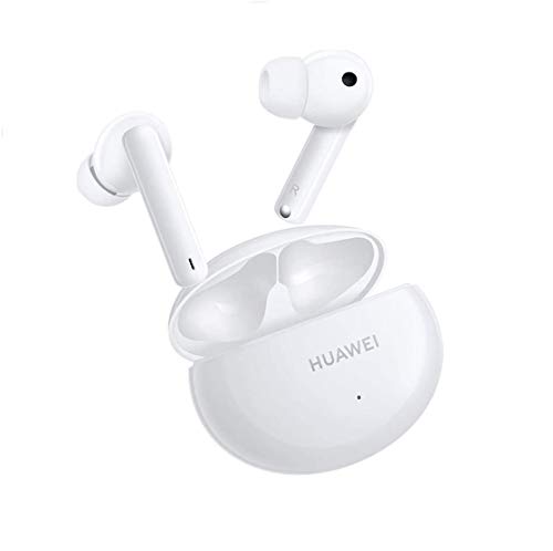 HUAWEI FreeBuds 4i - Auriculares inalámbricos con micrófono dual, cancelación activa de ruido, carga rápida, batería de larga duración, color blanco