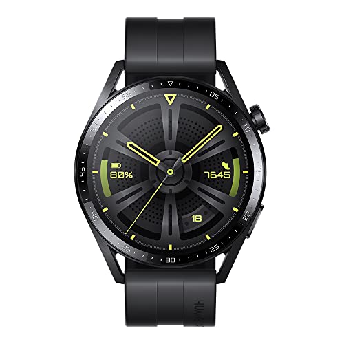 HUAWEI WATCH GT 3, reloj deportivo HUAWEI, reloj con monitorización de SpO 2, reloj con pantalla grande, reloj de entrenamiento, reloj inteligente, Active Black+Adapt C