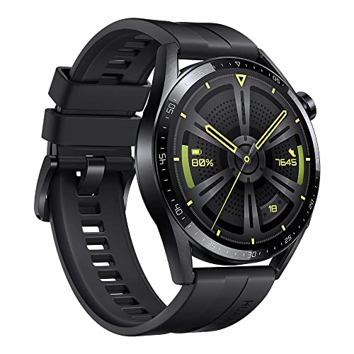 HUAWEI WATCH GT 3, reloj deportivo HUAWEI, reloj con monitorización de SpO 2, reloj con pantalla grande, reloj de entrenamiento, reloj inteligente, Active Black+Adapt C