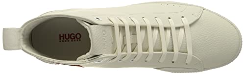 HUGO Zero_Hito_GRPH, Zapatillas Hombre, White100, 43 EU