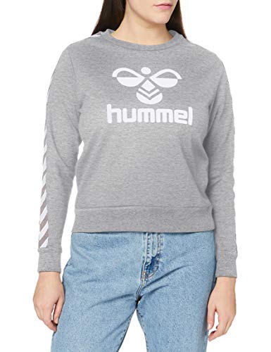 hummel Classic Taped Sweatshirt Swsht, Mujer, Gris, Small