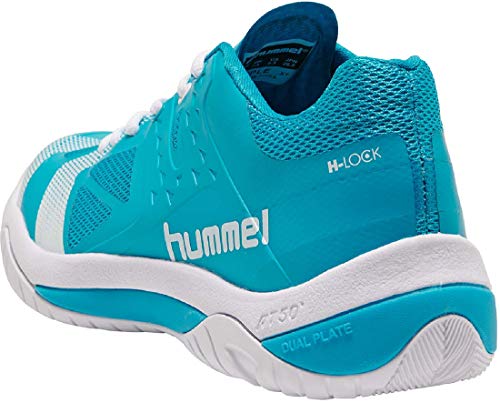 Hummel Dual Plate Power, Zapatillas de Balonmano Unisex Adulto, Turquesa (Hawaiian Ocean 7060), 44 EU