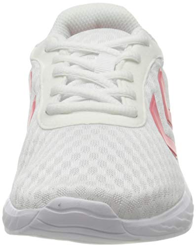 Hummel LEGEND BREATHER Zapatillas, Unisex Adulto, White/Pink, 45 EU