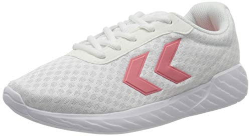 Hummel LEGEND BREATHER Zapatillas, Unisex Adulto, White/Pink, 45 EU