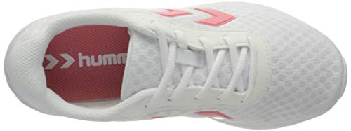 Hummel LEGEND BREATHER Zapatillas, Unisex Adulto, White/Pink, 45 EU