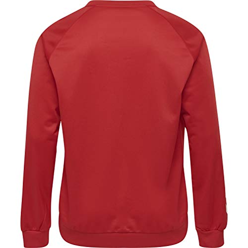hummel Sweatshirt Promo Poly Sudadera, Hombre, Rojo, Extra-Large