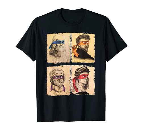 Humor Artistas Italianos Camiseta para los amantes del arte de las tortugas Camiseta