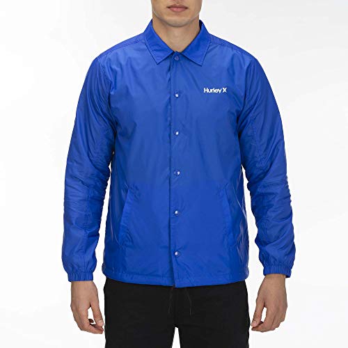 Hurley M Siege Coaches Jacket Chaquetas, Hombre, Hype Royal, L