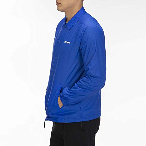 Hurley M Siege Coaches Jacket Chaquetas, Hombre, Hype Royal, L