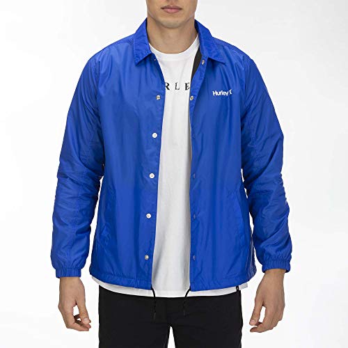 Hurley M Siege Coaches Jacket Chaquetas, Hombre, Hype Royal, L