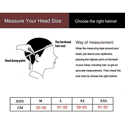 HZIH Casco de Moto,Casco Integral con Trenzas Y Cuernos Casco De Personalidad De Moda,ECE Homologado Casco Integral de Motocicleta Flip Up Doble Visera Cascos per Mujeres et Hombres D,M=55~56cm