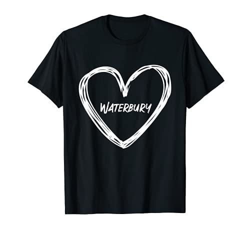 I Love Waterbury Connecticut Keepsake CT recuerdo vacaciones Camiseta