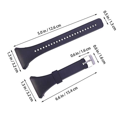 ibasenice Banda para Polar ft4 ft7-reemplazo watchstrap Correa de Silicona Correa de Reloj reemplazo de liberación rápida Pulsera Pulsera Correa Compatible para Polar ft4 ft7 (Negro)