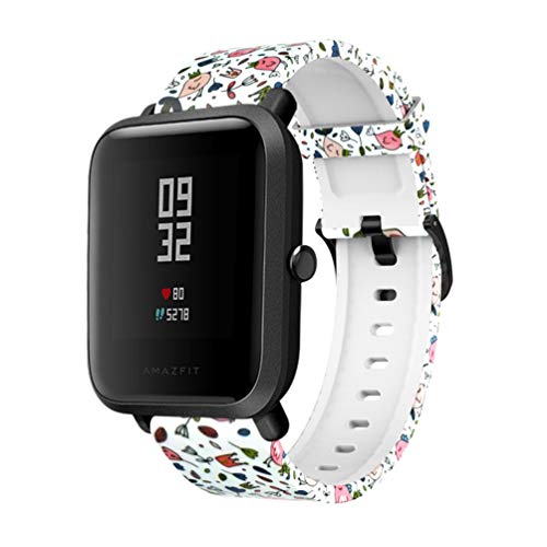 ibasenice Correa para amazfit bip Youth - Correa de Reloj de Pulsera smartwatch Duradera Correa de Repuesto de Reloj de Silicona para Reloj Inteligente amazfit bip Youth